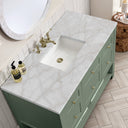 Smokey Celadon / Victorian Silver - 3 Faucet Holes