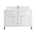Glossy White / White Zeus - 1 Faucet Hole