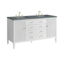 Bright White / Parisien Bleu - 3 Faucet Holes
