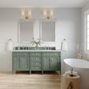 Smokey Celadon / Carrara White - 3 Faucet Holes