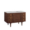 Mid-Century Walnut / Eternal Jasmine Pearl - 3 Faucet Holes