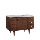 Mid-Century Walnut / Eternal Jasmine Pearl - 3 Faucet Holes