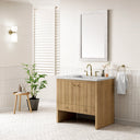 Light Natural Oak / Eternal Jasmine Pearl - 3 Faucet Holes