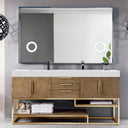 Latte Oak / Radiant Gold / Glossy White - 1 Faucet Hole