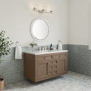 Whitewashed Walnut / White Zeus - 3 Faucet Holes