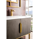 Ash Gray / Radiant Gold / Glossy White - 1 Faucet Hole