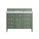 Smokey Celadon / Carrara White - 3 Faucet Holes
