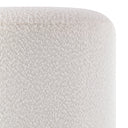 Renwil Corbin Indoor Boucle Ottoman - Off-White
