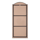 Renwil Balina 72" Tall Rectangular Arch Mirror - Matte Black