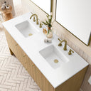 Light Natural Oak / White Zeus - 3 Faucet Holes