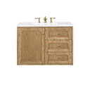 Light Natural Oak / White Zeus - 3 Faucet Holes