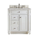 Bright White / Victorian Silver - 3 Faucet Holes