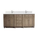 Whitewashed Walnut / White Zeus - 1 Faucet Hole