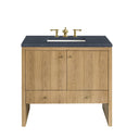 Light Natural Oak / Charcoal Soapstone - 3 Faucet Holes