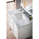 Glossy White / Carrara White - 3 Faucet Holes
