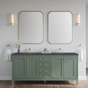 Smokey Celadon / Charcoal Soapstone - 3 Faucet Holes