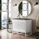 Glossy White / Parisien Bleu - 3 Faucet Holes