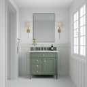 Smokey Celadon / Carrara White - 3 Faucet Holes