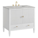 Bright White / Victorian Silver - 3 Faucet Holes