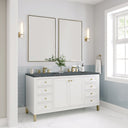 Glossy White / Parisien Bleu - 3 Faucet Holes