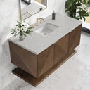 Chestnut / Eternal Jasmine Pearl - 3 Faucet Holes
