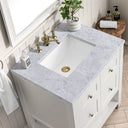 Bright White / Carrara White - 3 Faucet Holes