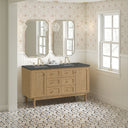 Light Natural Oak / Parisien Bleu - 3 Faucet Holes