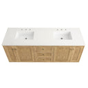 Light Natural Oak / White Zeus - 3 Faucet Holes