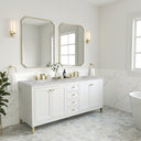 Glossy White / Victorian Silver - 3 Faucet Holes