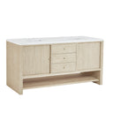 Sunwashed Oak / White Zeus - 3 Faucet Holes