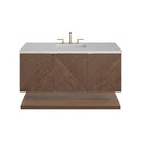 Chestnut / Eternal Jasmine Pearl - 3 Faucet Holes