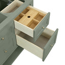 Smokey Celadon / Victorian Silver - 3 Faucet Holes