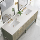 Pebble Oak / White Zeus - 3 Faucet Holes