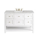 Bright White / Victorian Silver - 3 Faucet Holes