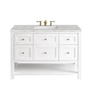 Bright White / Victorian Silver - 3 Faucet Holes
