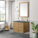 Light Natural Oak / Parisien Bleu - 3 Faucet Holes