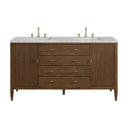Mid-Century Walnut / Victorian Silver - 3 Faucet Holes