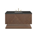 Chestnut / Charcoal Soapstone - 3 Faucet Holes