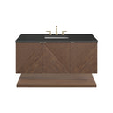 Chestnut / Charcoal Soapstone - 3 Faucet Holes