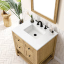 Light Natural Oak / White Zeus - 3 Faucet Holes