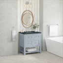 Serenity Blue / Charcoal Soapstone - 3 Faucet Holes