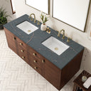 Mid-Century Walnut / Parisien Bleu - 3 Faucet Holes