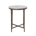 Renwil Pearson Indoor Cast Aluminum Side Table - Antique Brass