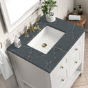 Bright White / Parisien Bleu - 3 Faucet Holes