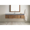 Latte Oak / Dusk Grey Glossy - 1 Faucet Hole