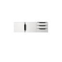 Glossy White / Matte Black - 1 Faucet Hole