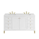 Glossy White / White Zeus - 3 Faucet Holes