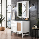 Glossy White / Parisien Bleu - 3 Faucet Holes
