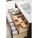 Mid-Century Walnut / Glossy White - 1 Faucet Hole
