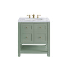 Smokey Celadon / Carrara White - 3 Faucet Holes